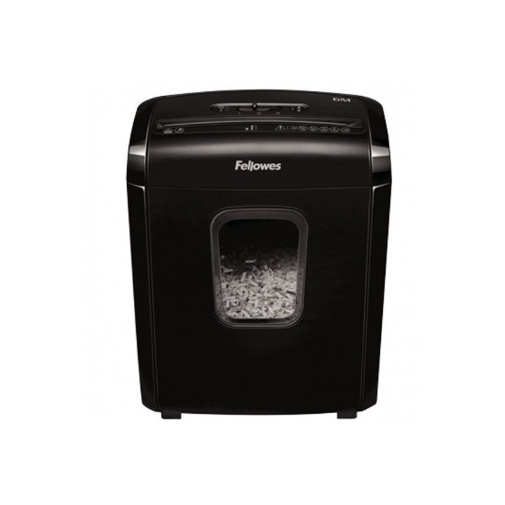 DESTRUCTORA FELLOWES 6M MINICORTE DE 4X12MM NEGRA