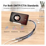 ADAPTADOR USB-C A 2 JACK 3.5 HEMBRA GRIS VENTION