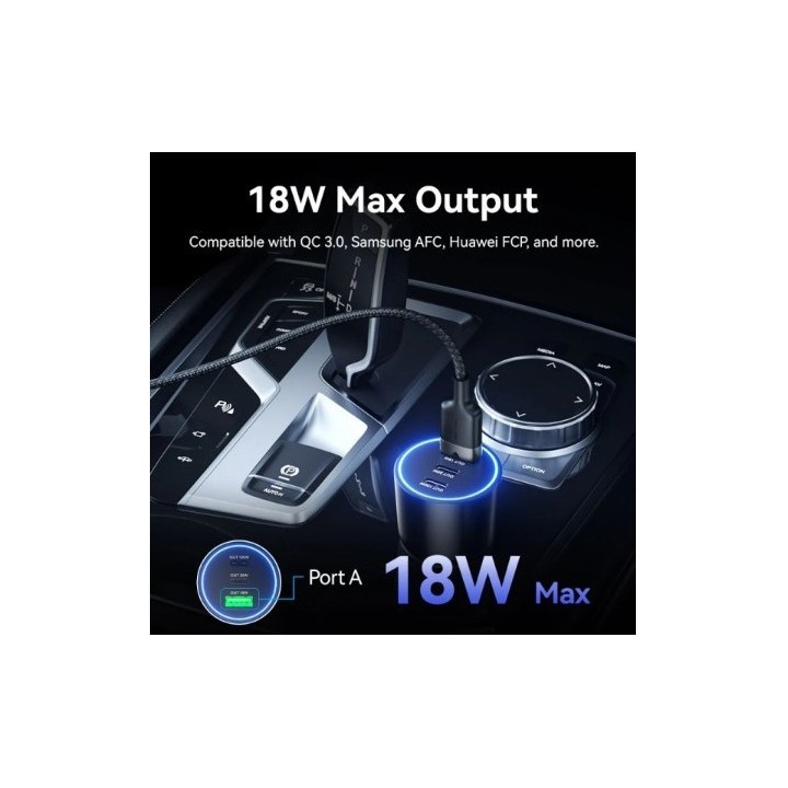 CARGADOR DE COCHE PARA SMARTPHONE | 100W | 2XUSB-C,1USB-A NEGRO VENTION