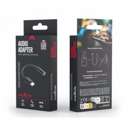 ADAPTADOR DE AUDIO MINI-JACK A LIGHTNING PARA IPHONE MXJL-02 MAXLIFE