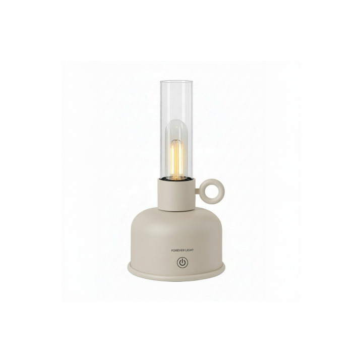LAMPARA DE ACEITE LED VINTAGE BEIGE FOREVER
