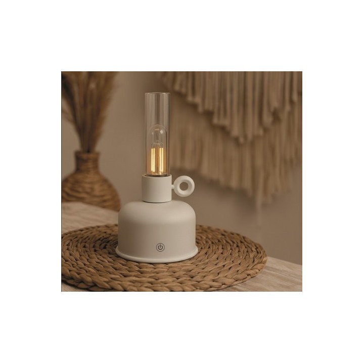 LAMPARA DE ACEITE LED VINTAGE BEIGE FOREVER