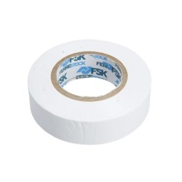 CINTA AISLANTE PVC 19MMX20M BLANCA 10UD FONTASTOCK