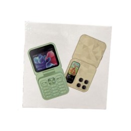MINI TELEFONO MOVIL CON TAPA VERDE