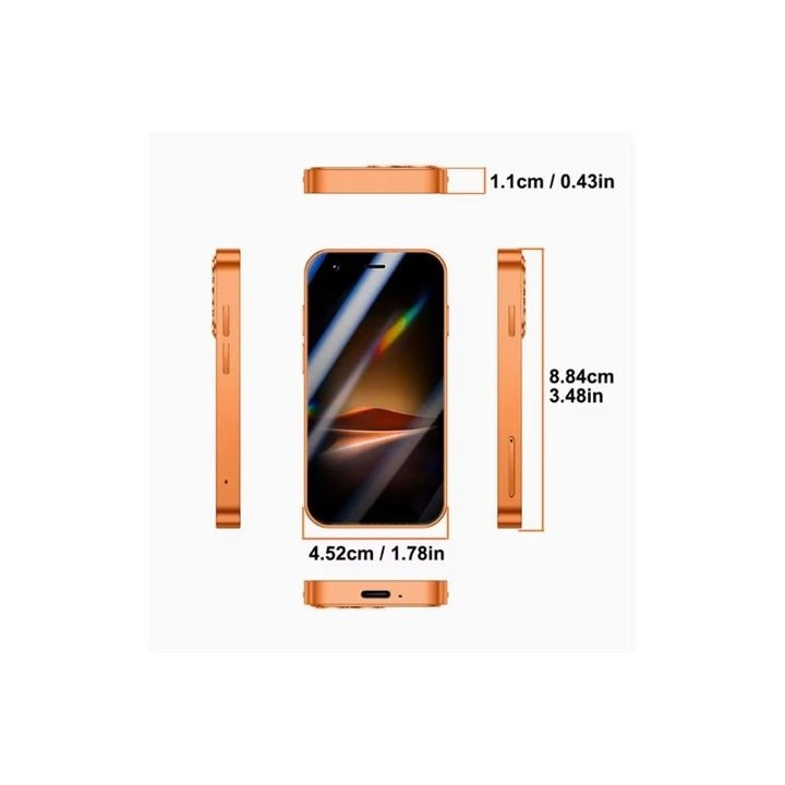 MINI TELEFONO MOVIL I17PROMINI NARANJA