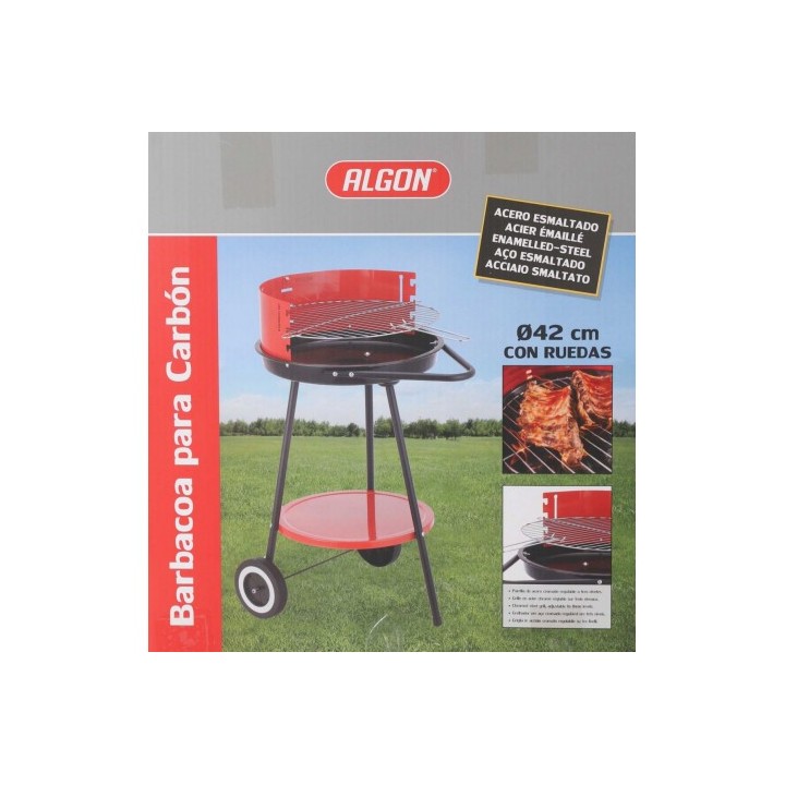BARBACOA REDONDA C/RUEDAS 42X76.5CM ALGON