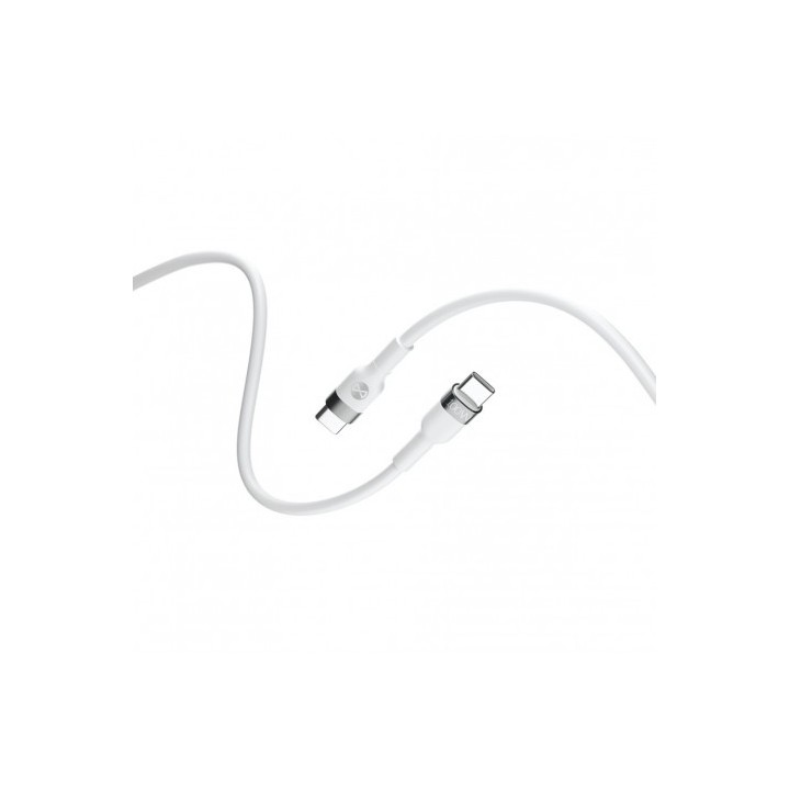 CABLE FLEXIBLE TIPO C A TIPO C 2M 100W FOREVER BLANCO