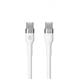 CABLE FLEXIBLE TIPO C A TIPO C 2M 100W FOREVER BLANCO