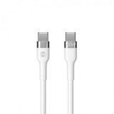 CABLE FLEXIBLE TIPO C A TIPO C 2M 100W FOREVER BLANCO