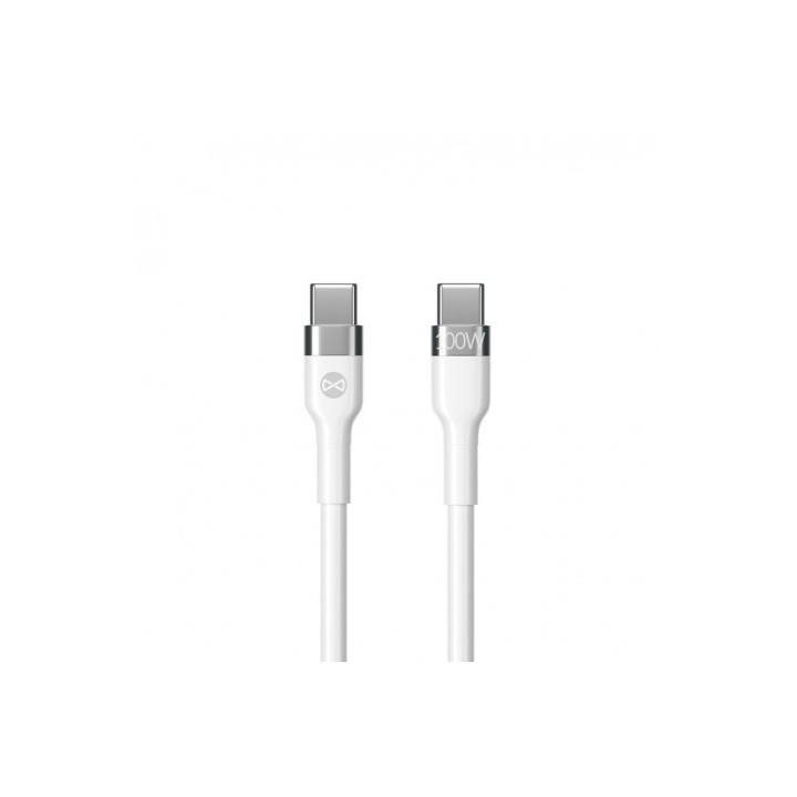CABLE FLEXIBLE TIPO C A TIPO C 2M 100W FOREVER BLANCO