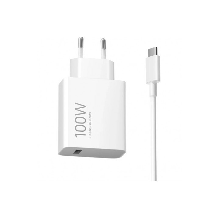 CARGADOR DE PARED XIAOMI 100W CABLE USB-A + USB-C