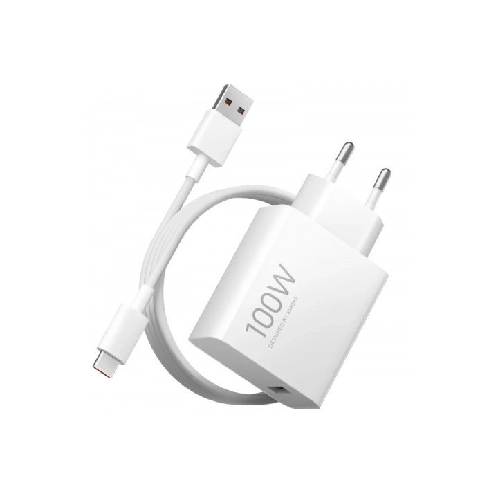 CARGADOR DE PARED XIAOMI 100W CABLE USB-A + USB-C