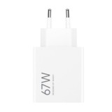 CARGADOR DE PARED 67W HIPERCARGA USB-A BLANCO XIAOMI