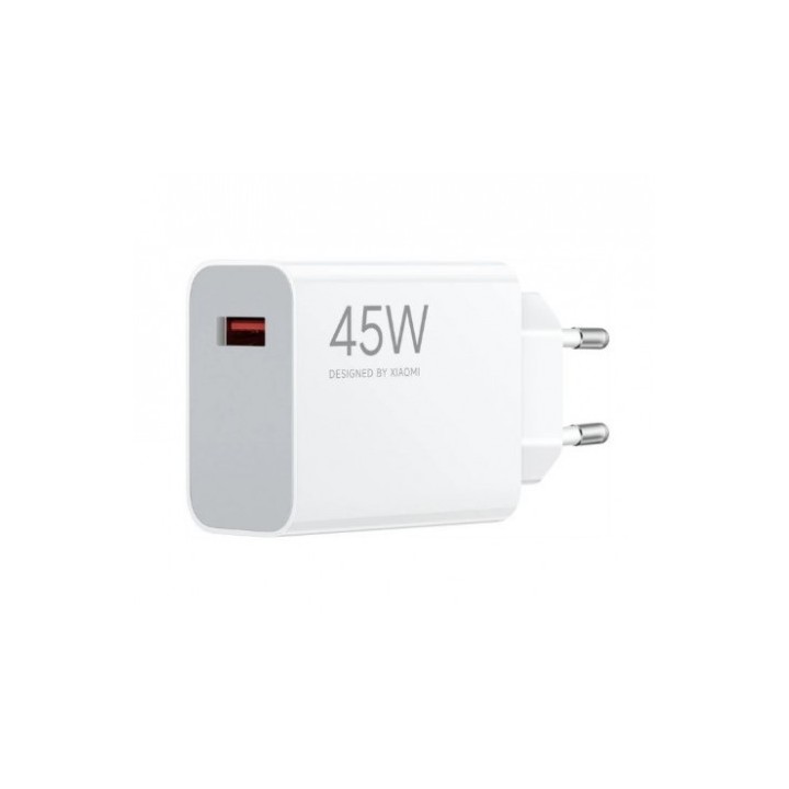 CARGADOR DE PARED 45W QC3.0 - USB-A | CARGA RAPIDA BLANCO XIAOMI