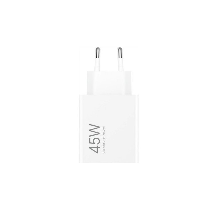 CARGADOR DE PARED 45W QC3.0 - USB-A | CARGA RAPIDA BLANCO XIAOMI