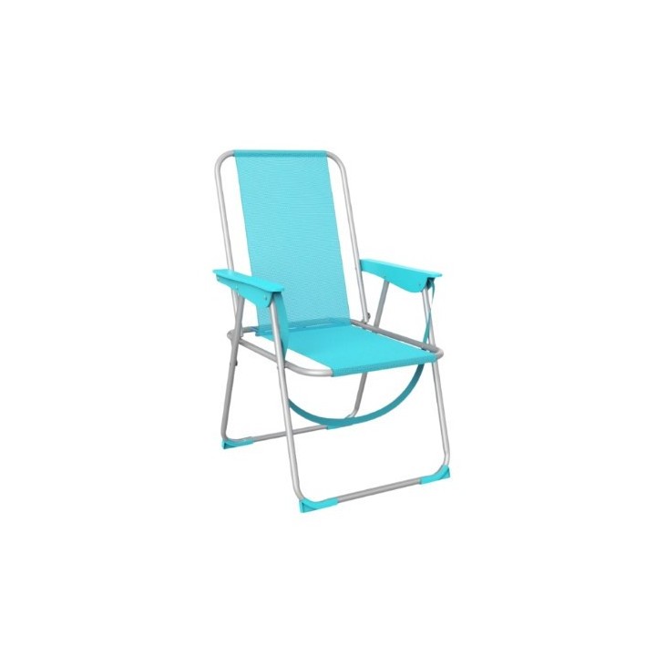 SILLA PLEGABLE ALUMINIO AGUAMARINA 53X56X78CM
