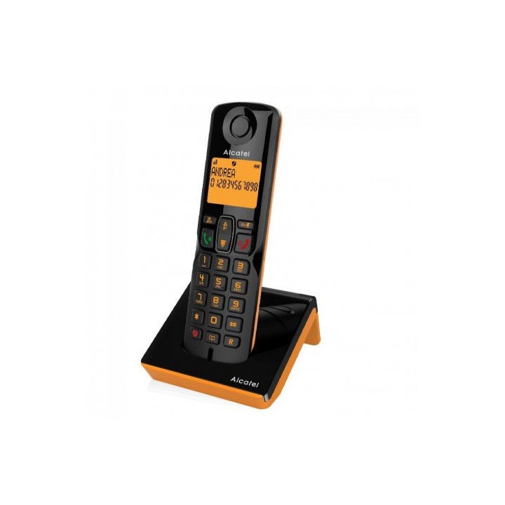 TELÉFONO INALÁMBRICO S280 NEGRO / NARANJA ALCATEL