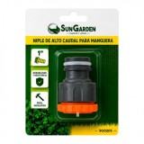 NIPLE DE ALTO CAUDAL PARA MANGUERA 1" SUNGARDEN