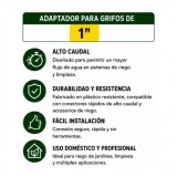 NIPLE DE ALTO CAUDAL PARA MANGUERA 1" SUNGARDEN