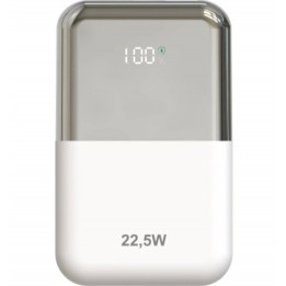 POWERBANK 10000MAH LEPOW22W10WS BLANCO PLATA LEOTEC