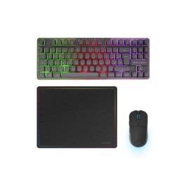 PACK GAMING 3 EN 1 | TECLADO H-MECH | RATÓN RGB | ALFOMBRILLA MARS GAMING