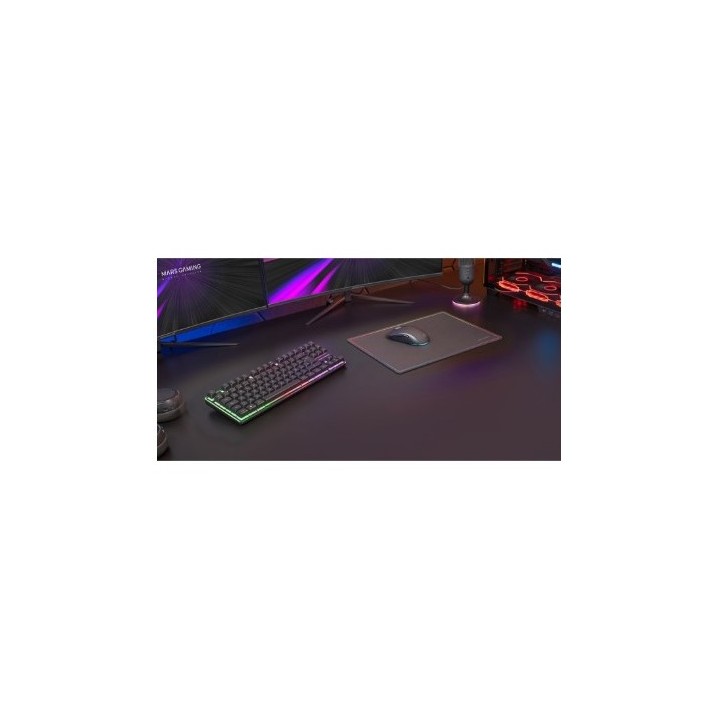 PACK GAMING 3 EN 1 | TECLADO H-MECH | RATÓN RGB | ALFOMBRILLA MARS GAMING