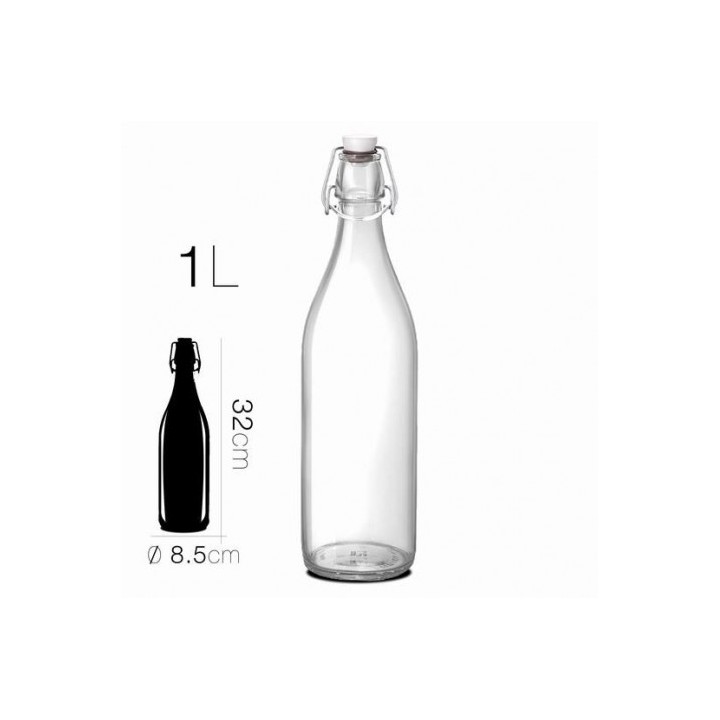 BOTELLA CRISTAL 1L 8.5X32CM