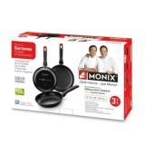 SET DE 3 SARTENES HERMANOS TORRES 18 22 26 MONIX