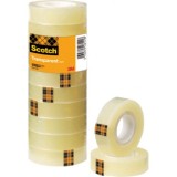 PACK 10 CINTAS ADHESIVAS DE 15MMX33MTS TRANSPARENTES SCOTCH 3M