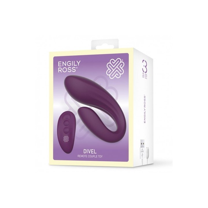 ESTIMULADOR PARA PAREJAS DOS MOTORES CON MANDO ENGILY ROSS DIVEL