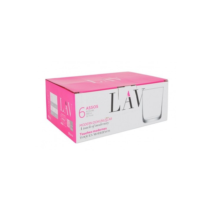SET 6 VASOS 360CC ASSOS LAV