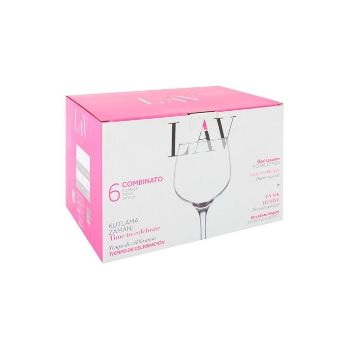 SET 6 COPAS DE COMBINADOS 730CC LAV