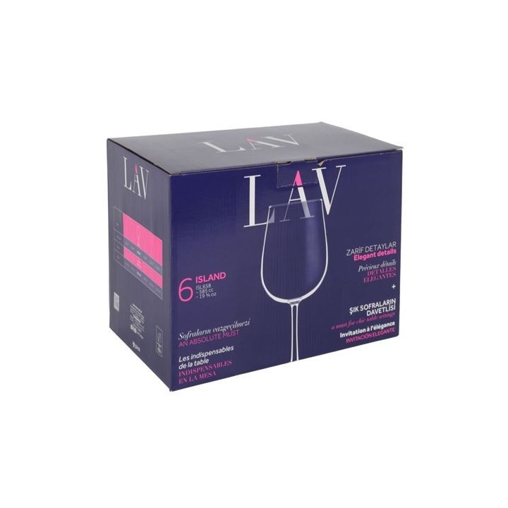 SET 6 COPAS DE VINO 658CC ISLAND LAV