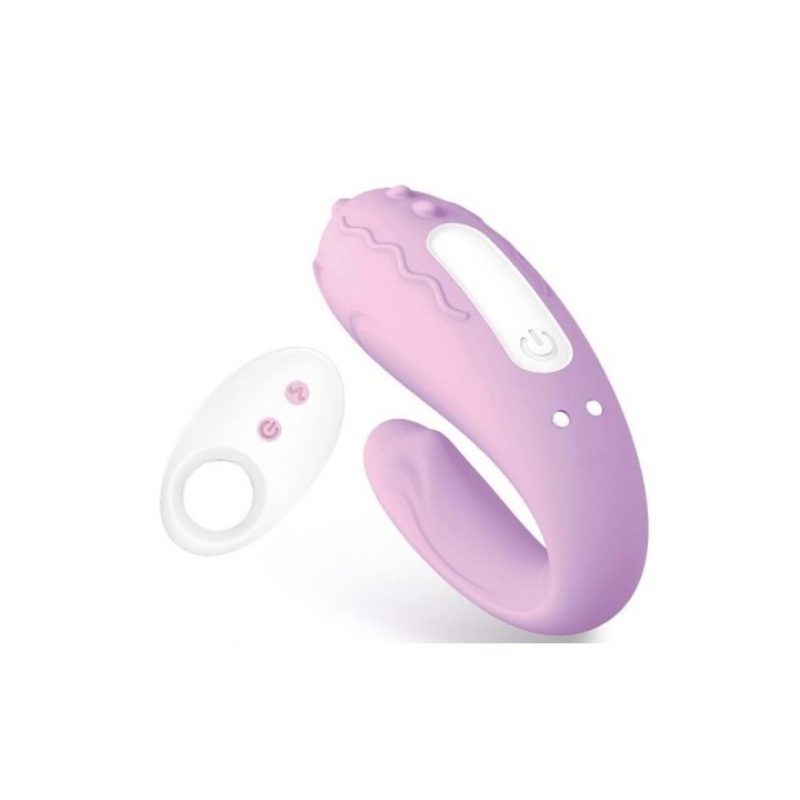 VIBRADOR PARA PAREJAS CON DOBLE MOTOR Y CONTROL REMOTO BRIGHTMAUVE INTOYOU