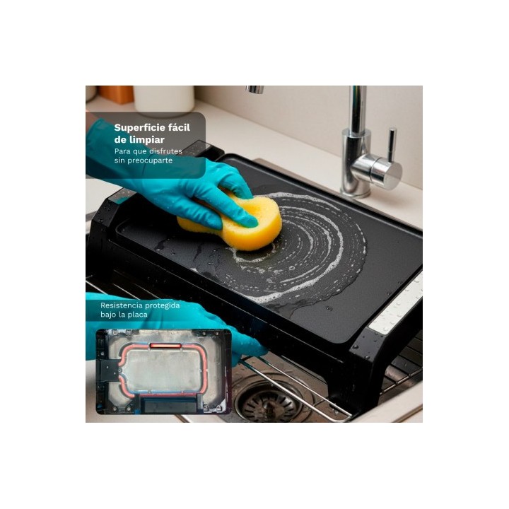 PLANCHA DE ASAR ELECTRICA BK-P36 CON 2000W