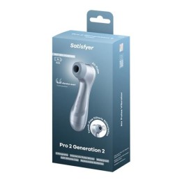 SUCCIONADOR DE CLITORIS PRO2 GEN 2 A PILAS ICE BLUE SATISFYER