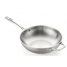 WOK ACERO INOXIDABLE 28CM PLANET INOX TRIPLY MONIX