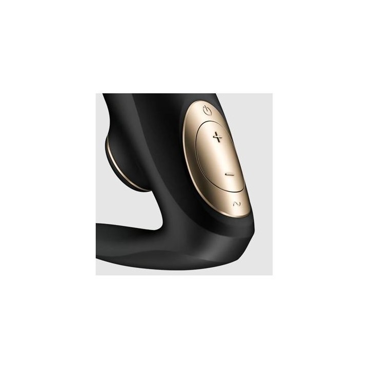 VIBRADOR PARA PAREJAS CONSUCCIONADOR DE CLITORIS PRO 4 NEGRO SATISFYER