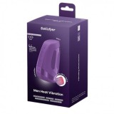 MASTURBADOR MASCULINO MEN HEAT VIBRATION DARK BERRY SATISFYER