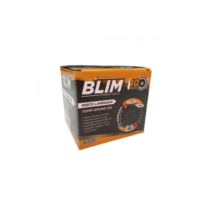 DISCO LAMINADO 115MM GRANO 120 BLIM
