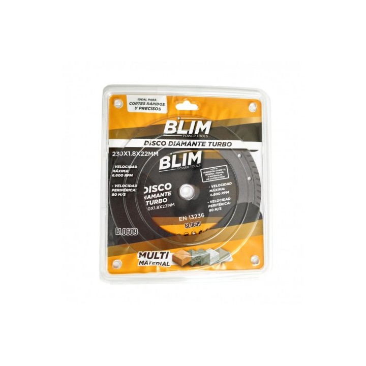 DISCO DIAMANTE TURBO 230X1.8X22MM BLIM