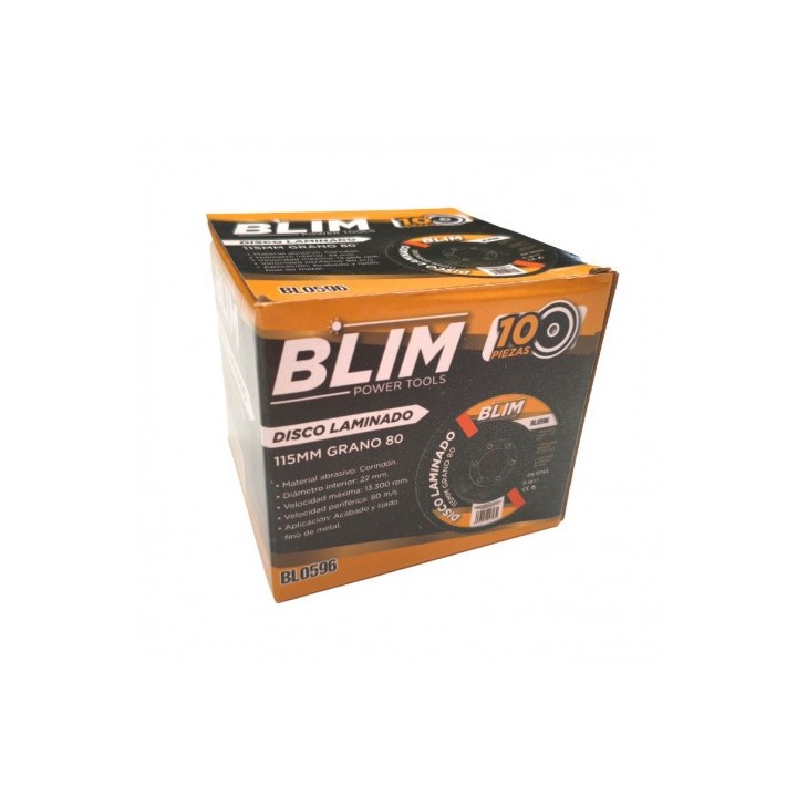 DISCO LAMINADO 115MM GRANO 80 BLIM