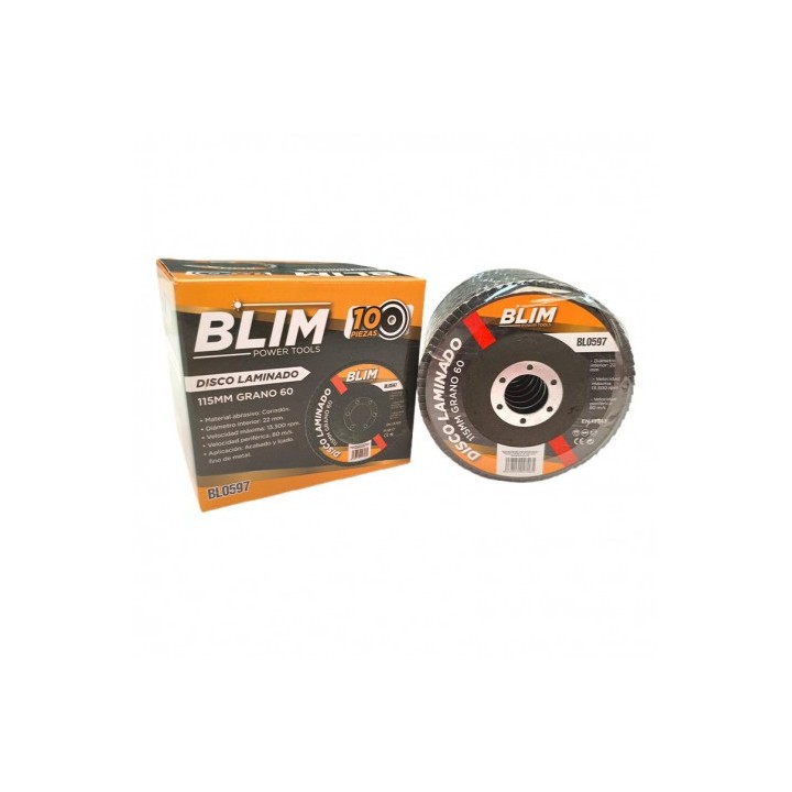 DISCO LAMINADO 115MM GRANO 60 BLIM