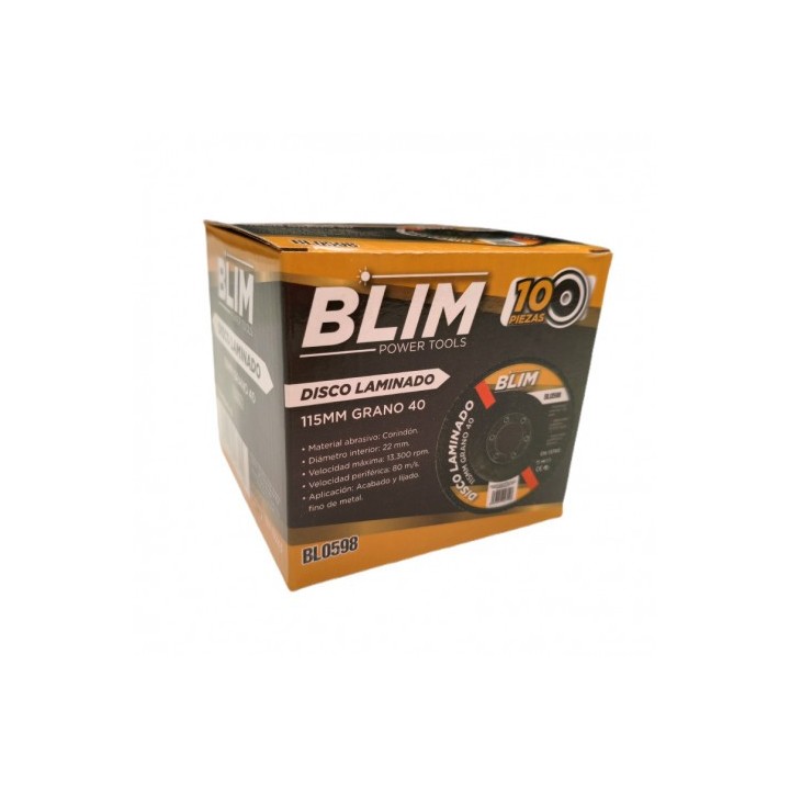 DISCO LAMINADO 115MM GRANO 40 BLIM