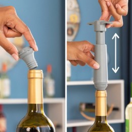 BOMBA DE VACIO MANUAL PARA VINO CON TAPONES INNOVAGOODS