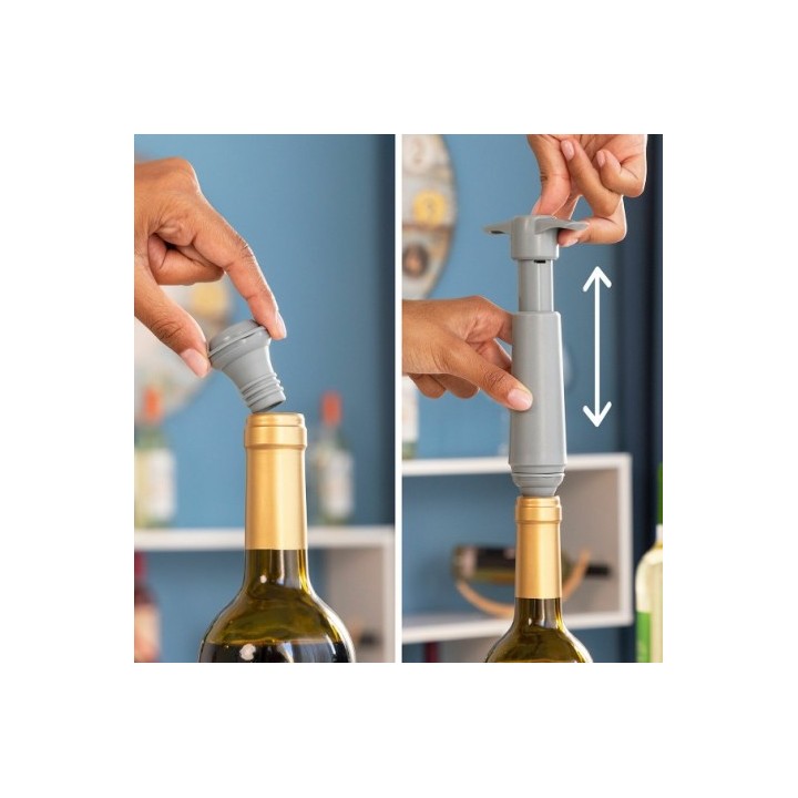 BOMBA DE VACIO MANUAL PARA VINO CON TAPONES INNOVAGOODS