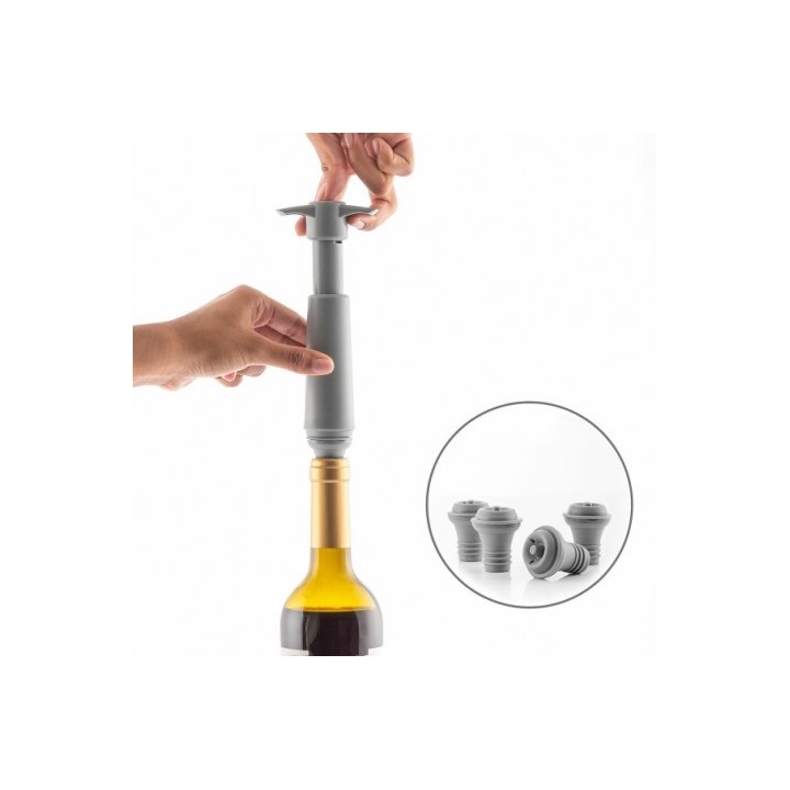 BOMBA DE VACIO MANUAL PARA VINO CON TAPONES INNOVAGOODS