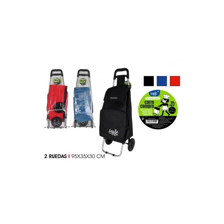 CARRO DE LA COMPRA 2 RUEDAS FRIGO 24L COLORES SURTIDOS CONFORTIME
