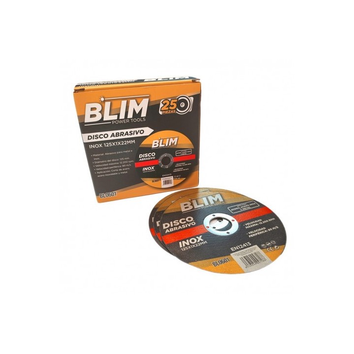 DISCO ABRASIVO INOX 125X1X22MM BLIM