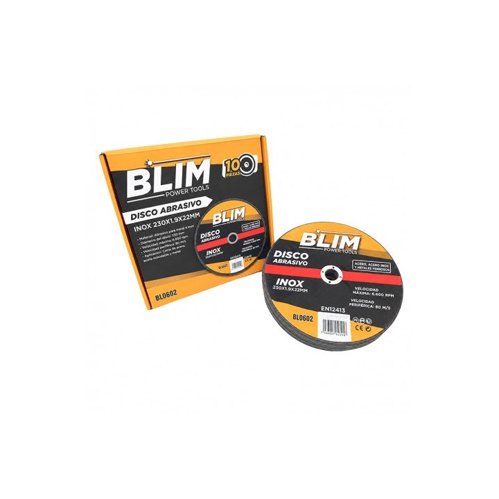 DISCO ABRASIVO INOX 230X1.9X22MM BLIM